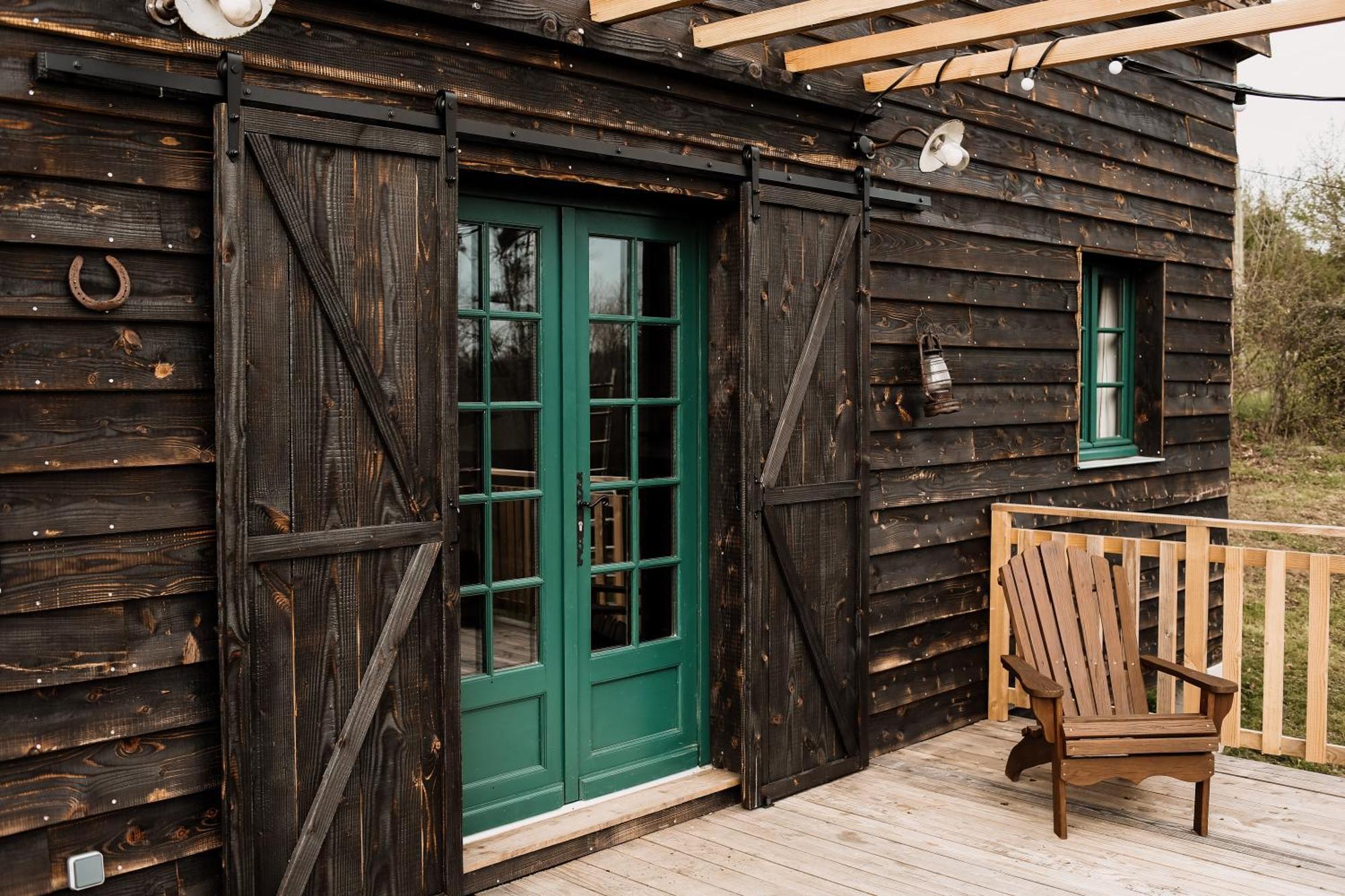 La Ferme Du Pont De Maumy, Cabane Au Bord De L'Etang Et Bain Nordique Busserolles 外观 照片